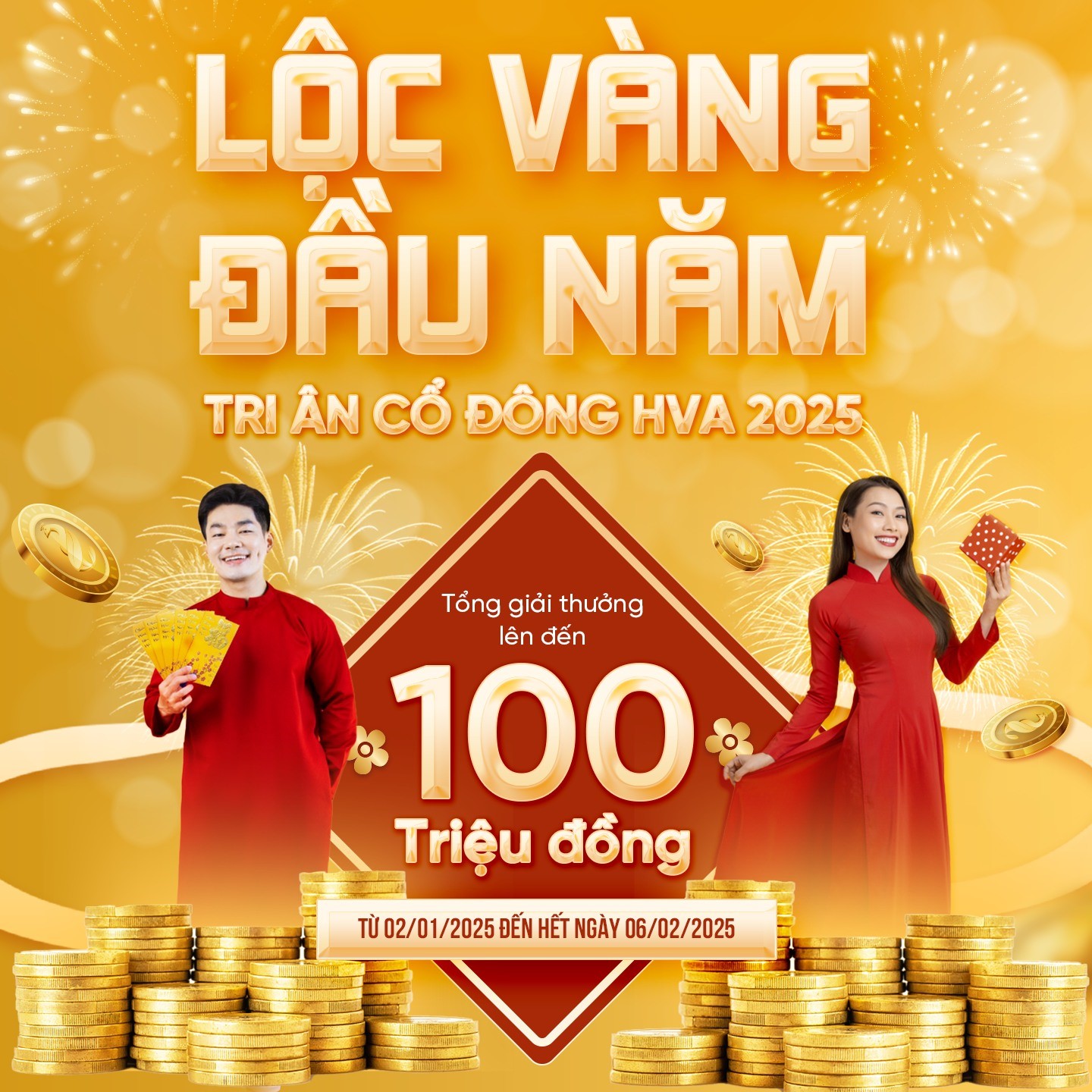 Lộc vàng đầu năm, tri ân cổ đông hva 2025